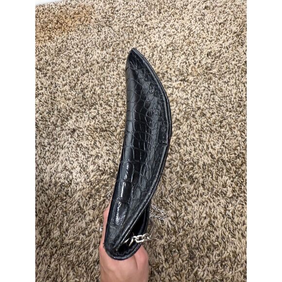 BCBG Maxazria Faux Snakeskin Clutch 9.5x5.5 Envelope Y2k Shoulder Bag - Picture 2 of 8